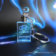 LED Laser Keychain für Brithday Kristall 3D Laser Keychain